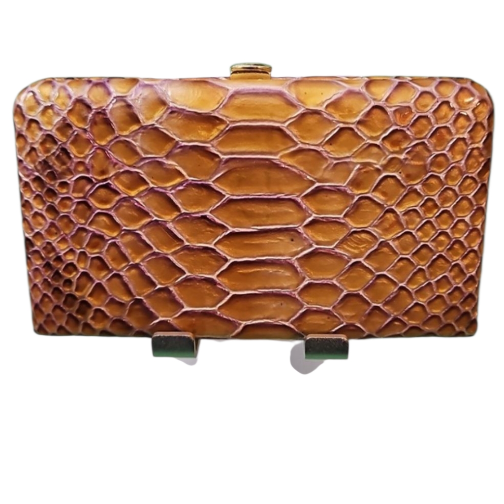 Abas Vintage Croc Embossed Card Holder